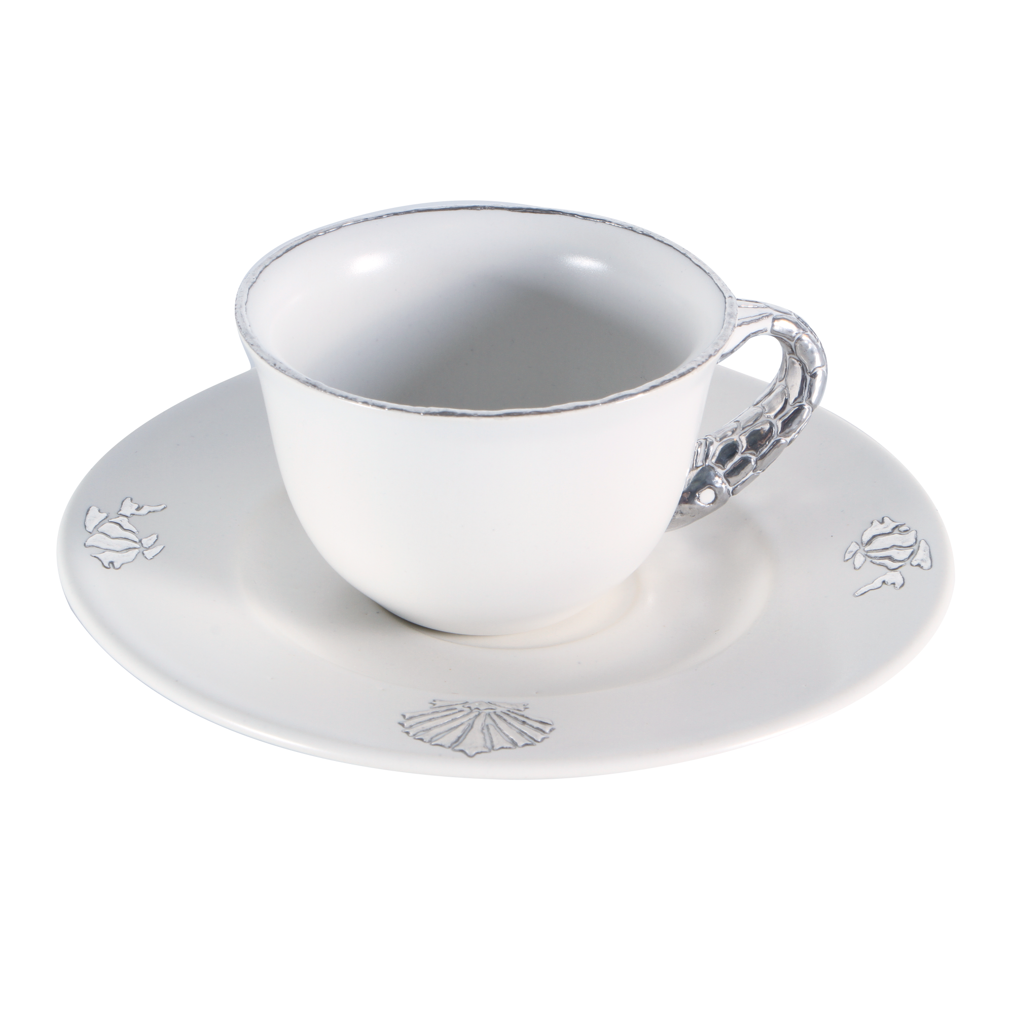 Taza Blanca Matte asa Pescado