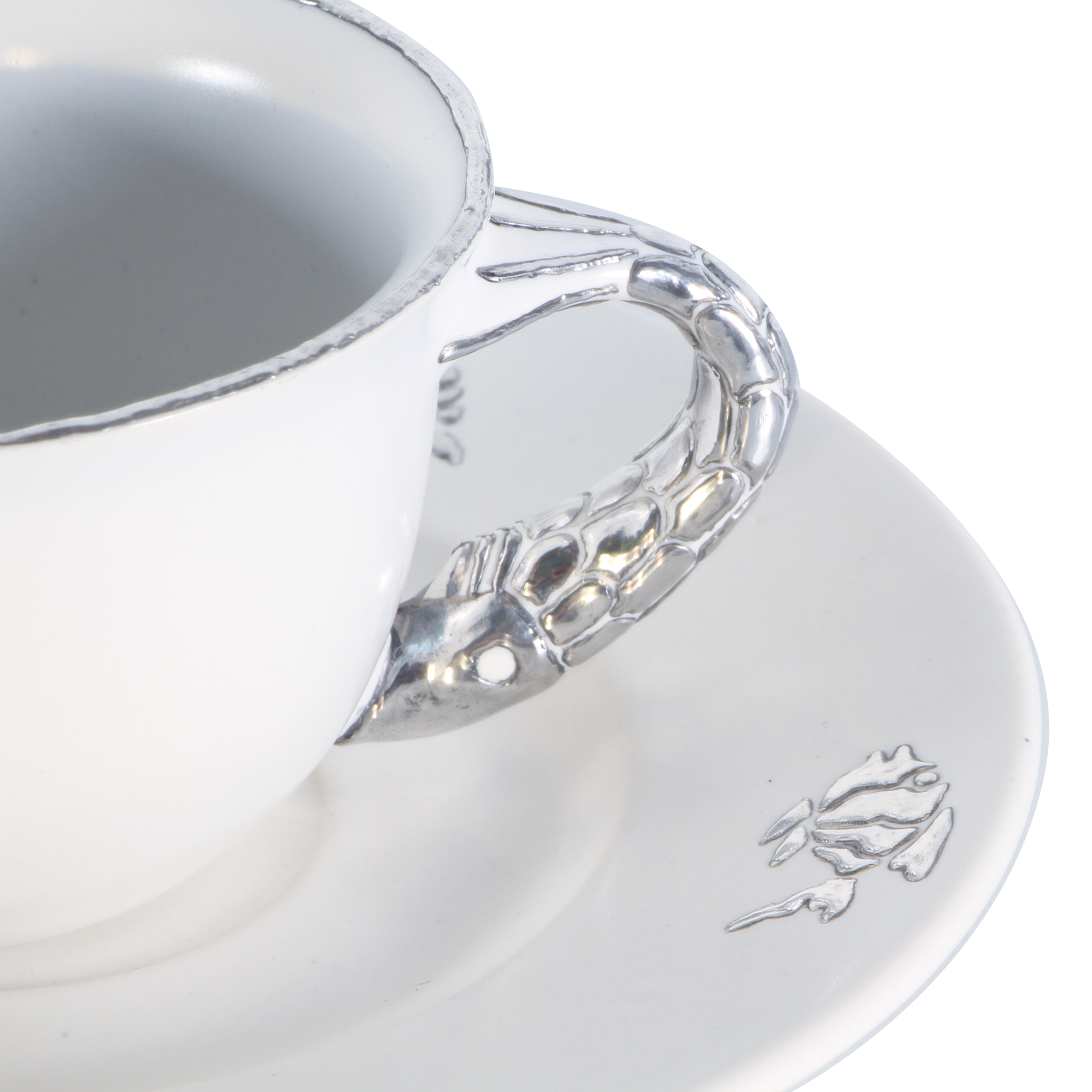 Taza Blanca Matte asa Pescado - Imagen 2
